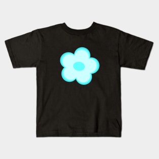 Ice blue Flower Kids T-Shirt